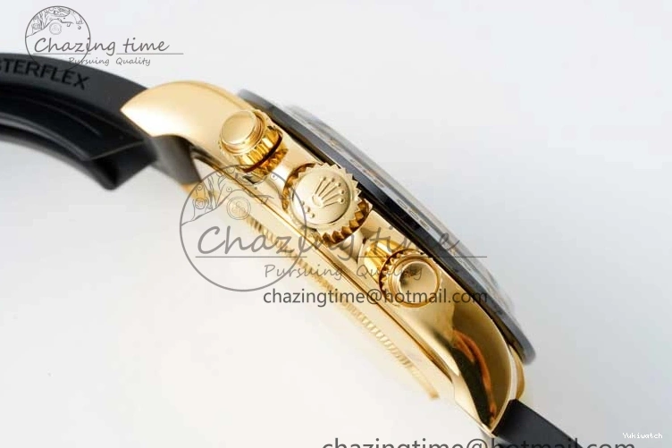 QF Dial Rubber Oysterflex on Daytona SA4130 Edition 1:1 Best Black Strap 116518 0409